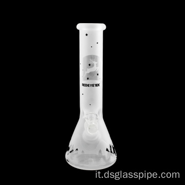 15 pollici di tubo di fumo in vetro a sabbia di sabbia con tubo d&#39;acqua in vetro con downstem diffuso nero e ciotola maschile da 14 mm